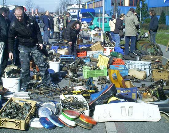 Teilemarkt in Ottendorf Okrilla, hat sich gelohnt - DDRMoped.de