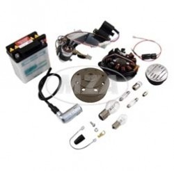 Komplett-Set Umrstsatz Vape 12V mit Batterie, Hupe, Kugellampen - Schwalbe KR51/1, KR51/2
