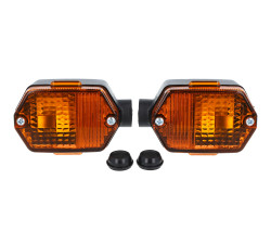 Paar Blinker eckig, vorn + hinten, Lichtaustritt orange - S53, S83, SR50, SR80