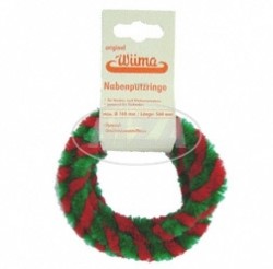 Nabenputzringe rot/hellgrn SET 168mm